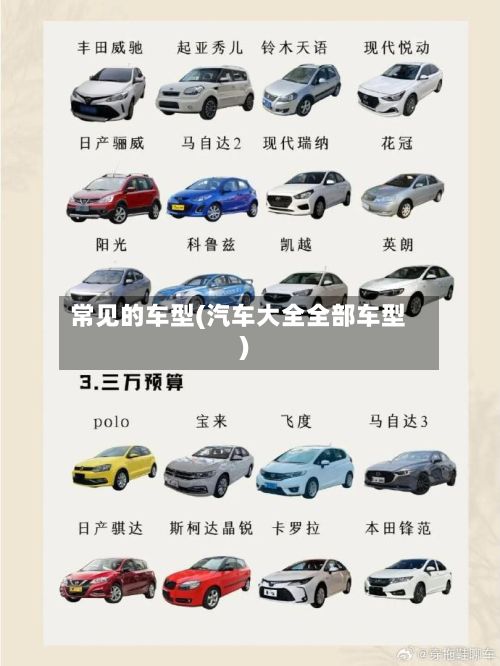 常见的车型(汽车大全全部车型)